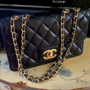 Quilted C C bag